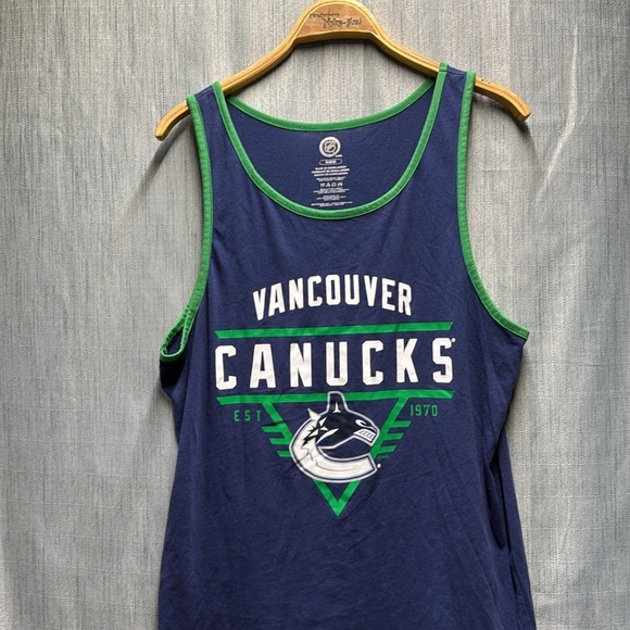 NHL Vancouver Canucks Blue Tank Top size medium - Picture 2 of 8